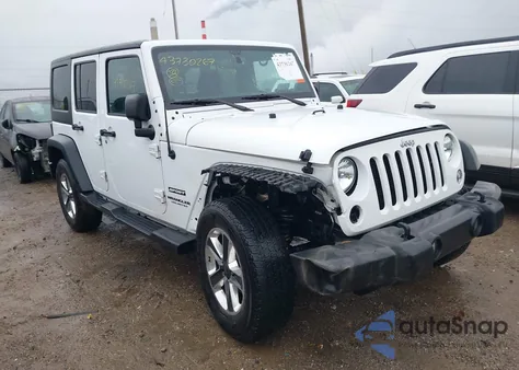 2016 Jeep Wrangler Unlimited Sport z USA, uszkodzony, nr VIN 1C4BJWDG5GL347865